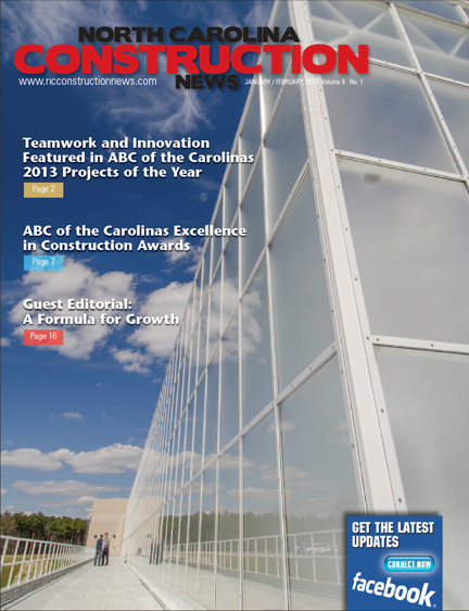 January-February 2014 Digital Edition of North Carolina Construction News OnLine