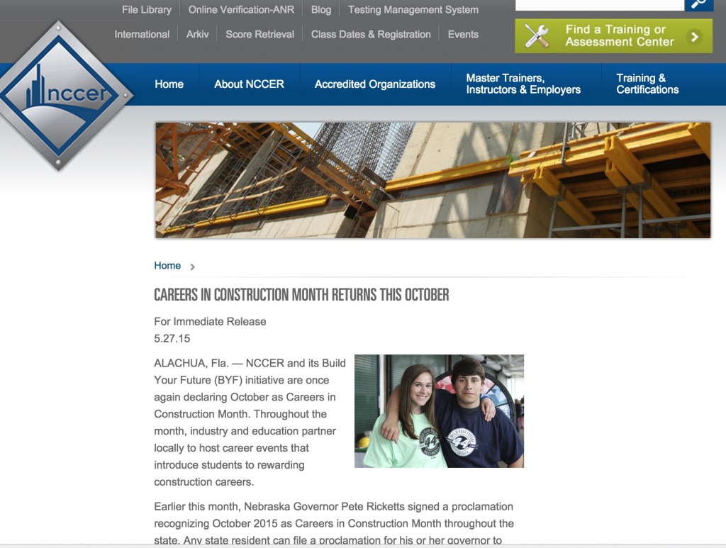 North Carolina Construction Career Day Oct. 7 in Concord North