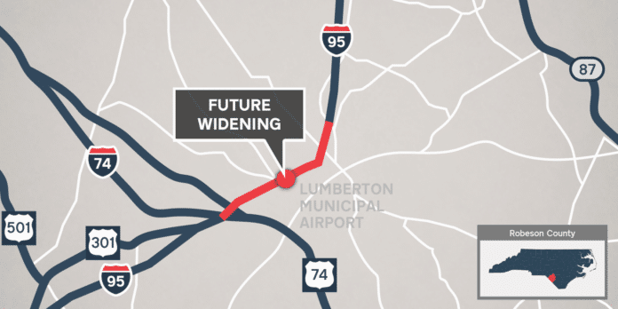 i95 lumberton map