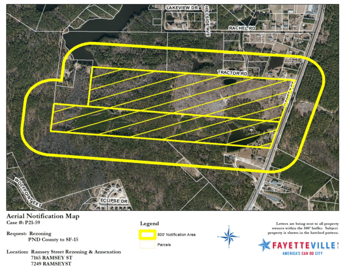 Fayetteville expansion map