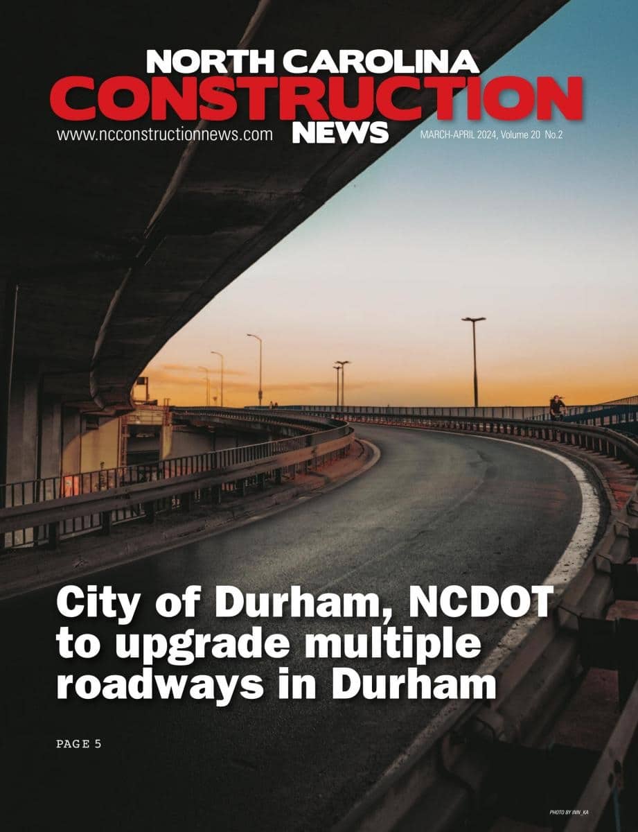 north carolina construction news cover march april 2023