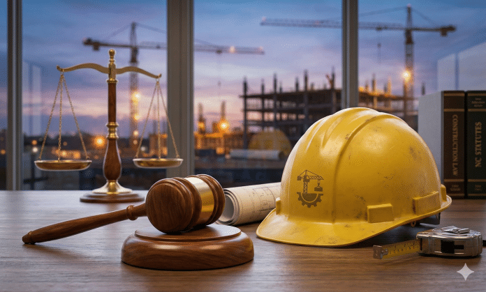 Construction law stock image